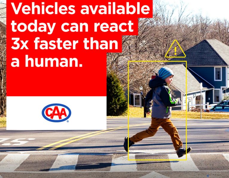 Vehicles available today can react 3x faster than a human